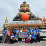 เทศบาลตำบลวังศาลาร่วมกับโรงงานอุสาหกรรมในเขตตำบลวังศาลาแห่เทียนพรรษา ถวายวัดเนื่องในเทศกาลวันเข้าพรรษา ประจำปี 2566