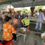 วัดตะคร้ำเอนพร้อมชาวบ้านชุมชนลาวเวียงสืบสานประเพณีจัดพิธีกวนข้าวกระยาสารทเดือน 10