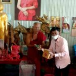 ทำจิตปลุกเสก กำไล พุทธคุณเมตา รวย รวย รวย