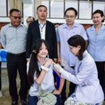 สาธารณสุขจังหวัดกาญจนบุรีจัดกิจกรรมรณรงค์ Kick-off การฉีดวัคซีน HPV เขตสุขภาพที่ 5 “Save Our School Children by 1 Million HPV Vaccines”