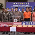 ผู้ว่าฯ ศรีสะเกษโชว์ผลการจับกุมเครือข่ายคดียาเสพติดตามยุทธการพิฆาตทรชนคนค้ายาอีสานใต้ ภ.3 และ “238 พิทักษ์นครลำดวน”