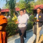 ร่วมพิธีเวียนเทียนเนื่องในวันมาฆบูชา