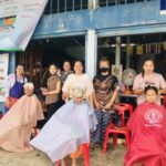 ศูนย์ฝึกพัฒนาอาชีพ จ.สระแก้ว ลงพื้นที่ตัดผมฟรี ณ ชุมชนเมืองย่อยที่ 10 (บ้านรัตนะ 2)