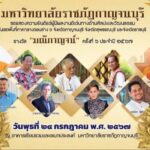 มหาวิทยาลัยราชภัฏกาญจนบุรี โดยสำนักศิลปะและวัฒนธรรม เชิดชูเกียรติผู้มีผลงานดีเด่นทางด้านศิลปะและวัฒนธรรม รางวัล “มณีกาญจน์” ครั้งที่ 6