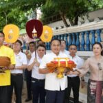 สมเด็จพระอริยวงศาคตญาณ สมเด็จพระสังฆราช สกลมหาสังฆปริณายก ทรงประทานผ้าพระกฐิน ทอดถวาย ณ วัดนครอินทร์ จังหวัดนนทบุรี