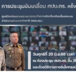 พล.ต.อ. อัคราเดชฯ.ประชุมศูนย์ปราบปรามหนี้นอกระบบ