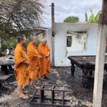 คณะสงฆ์นครปฐม ช่วยบรรเทาทุกข์ชาวบ้านประสบอัคคีภัย