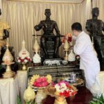 พระครูสิทธิสังวร ประสิทธิ์สร้างยันต์ หลวงปู่ทวด นำเข้าในพิธี