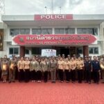 ผบก.อยุธยา-ภาคประชาชน ตรวจเยี่ยม-อำลาหน่วย แจกข้าวสารน้ำดื่ม เติมพลังใจตำรวจอีก 5 สภ.