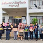 พาณิชย์กาญจนบุรีเปิดจุดรับบริจาคช่วยน้ำท่วมใต้ ประชาชนแห่นำสิ่งของร่วมสมทบอย่างล้นหลาม