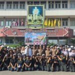 สภ.เมืองกาญจนบุรี จัดโครงการ “แจกหมวกนิรภัยด้วยใจ สร้างความปลอดภัยประชาชน” มุ่งลดอุบัติเหตุบนท้องถนน