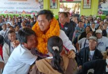 ยโสธร ผู้สมัคร สส. หลังได้เบอร์ของตัวเองแล้ว ก็มีการออกปราศรัยหาเสียง