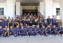 น้ำใจล้นหาดใหญ่! เมืองกาญจน์ส่ง อส. 80 นาย ลุยภารกิจด่วนช่วยน้ำท่วมสงขลา รองผู้ว่าฯ วุฒิพงษ์ ปล่อยกำลังพลให้โอวาทก่อนออกเดินทาง