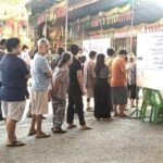 นายอำเภอนครชัยศรีตรวจเยี่ยมการหน่วยออกเสียงประชามตินอกเขตออกเสียง ประจำหน่วยเลือกตั้งประจำเขตเลือกตั้ง ของอ.นครชัยศรี