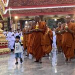 สมุทรปราการ พระวชิรคณาทร (เจ้าคุณแจ้ ) ประกอบพิธีจุดประทีปบูชาเวียนเทียนรอบอุโบสถ วัดบางพลีใหญ่กลาง วันมาฆบูชา ประจำปี 2569