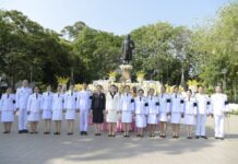นนทบุรี-จัดพิธีวันที่ระลึกพระบาทสมเด็จพระนั่งเกล้าเจ้าอยู่หัว พระมหาเจษฎาราชเจ้า 31 มีนาคม