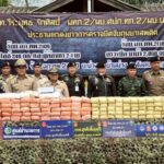 มทภ.2/ผบ.ศปก.ทภ.2/ผบ.นบ.ยส.24 แถลงข่าวตรวจยึดจับกุมยาบ้า 2,000,000 เม็ด และ ไอซ์ นำหนัก 249 กิโลกรัม ในพื้นที่ อ.สังคม จ.หนองคาย