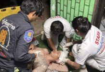 เจ้าของห้องเช่าห้ามศึกลูกบ้าน เจอกลุ่มอันธพาลยกพวก 20 คน อาวุธครบมือรุมทำร้าย ลุง-หลานเจ็บสาหัส