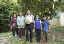 นนทบุรี – ตรวจเยี่ยมให้กำลังใจเกษตรกรชาวสวนทุเรียน หมู่ที่ 6 ตำบลไทรม้า