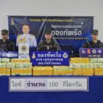 นรข.นครพนม สนธิกำลังสกัดแก๊งค้ายาข้ามชาติ ยึด “ไอซ์” 100 กิโลฯ ริมฝั่งโขง ท่าอุเทน