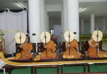 นนทบุรี – จัดพิธีสวดพระอภิธรรมถวายพระกุศลแด่สมเด็จเจ้าฟ้าฯ กรมหลวงราชสาริณีสิริพัชร มหาวัชรราชธิดา ณ วัดบัวขวัญ พระอารามหลวง