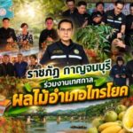 มหาวิทยาลัยราชภัฏกาญจนบุรี ร่วมงานเทศกาลผลไม้อำเภอไทรโยค และของดีกาญจนบุรี “กิน เที่ยว ช้อป ครบ จบที่เมืองกาญจน์”