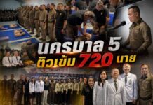 ตำรวจนครบาล 5 ติวเข้ม 720 นาย ฝึกปั๊มหัวใจ-ใช้ AED พร้อมเป็นด่านหน้าช่วยชีวิตประชาชนยามฉุกเฉิน