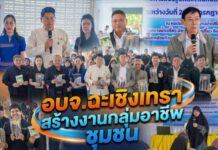 อบจ.ฉะเชิงเทรา จัดโครงการสร้างงานและส่งเสริมกลุ่มอาชีพในชุมชน ถ่ายทอดองค์ความรู้การแปรรูปผลิตภัณฑ์ปลาดุกร้า และปลาดุกสวรรค์ สร้างอาชีพ สร้างรายได้แก่ประชาชน