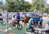 สโมสรโรตารี ทั้ง 8 สโมสร จ.กาญจนบุรี จัดโครงส่งเสริมความปลอดภัยในการใช้รถใช้ถนนโดยองค์กรโรตารี่ “Safe Roads Save Lives by Rotary” รณรงค์สวมหมวกกันน็อค สร้างวินัยจราจรแก่เยาวชน