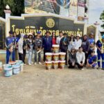 มูลนิธิขุนรัตนาวุธจุดสนามแย้ พร้อมคณะครูโรงเรียนวัดเขาสะพายแร้งชาวบ้าน