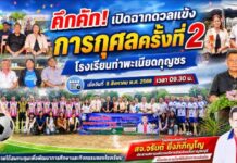 คึกคัก! เปิดฉากดวลแข้งการกุศลครั้งที่ 2 โรงเรียนท่าพะเนียดกุญชร
