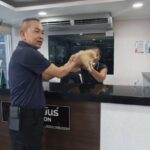 สงสัยต้องเปิดแผนกฝากเลี้ยง! โรงพักพัทยาเพิ่งส่งน้องไซกลับบ้าน ล่าสุด ‘น้องปอม’ หลงมาอีกตัว ตำรวจชุดเดิมรับหน้าที่พี่เลี้ยง”