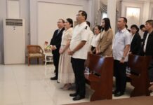 ผู้ว่าราชการจังหวัดนนทบุรี นำหัวหน้าส่วนราชการและคณะฯ ร่วมพิธีอธิษฐานอวยพรของศาสนาคริสต์เพื่อความเป็นสิริมงคล