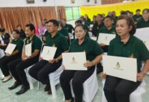ผู้ว่าฯกาญจนบุรีมอย”รองวุฒิพงษ์”เป็นประธานมอบใบรับรองเรียนจบหลักสูตร”ผู้นำการเปลี่ยนแปลง”