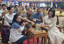 สภ.สัตหีบ จัดงานบุญใหญ่ทอดผ้าป่าสามัคคี สมทบทุนสาธารณประโยชน์และช่วยเหลือสังคม