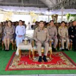 จังหวัดนนทบุรี จัดพิธีบวงสรวงเพื่อก่อสร้างซุ้มถวายดอกไม้จันทน์ขนาดกลาง ณ วัดบางไผ่ พระอารามหลวง