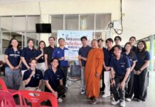 นักศึกษาหลักสูตรบริหารธุรกิจบัณฑิต มหาวิทยาลัยมหิดล วิทยาเขตกาญจนบุรีนำ